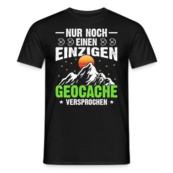 Geocache Geocaching Sprüche - Männer T-Shirt - Schwarz - Vorne - AI Model Male 178 light (178cm)