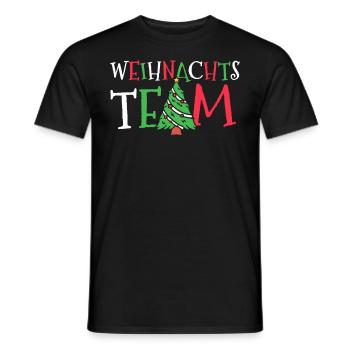 Weihnachten | Weihnachts Team - Männer T-Shirt - Schwarz - Vorne - AI Model Male 178 light (178cm)