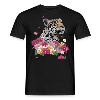 Jaguar - Männer T-Shirt - Schwarz - Vorne - AI Model Male 178 light (178cm)