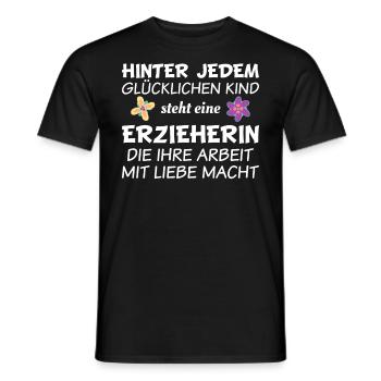 Erzieherin - Männer T-Shirt - Schwarz - Vorne - AI Model Male 178 light (178cm)