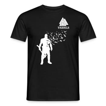 Valhalla Wikinger Axt Krieger Geschenk - Männer T-Shirt - Schwarz - Vorne - AI Model Male 178 light (178cm)
