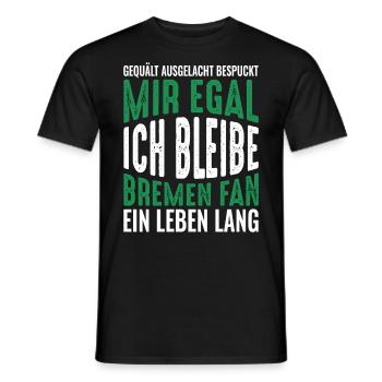 Bremen Fan Fußball Bremen-Fan Geschenkidee - Männer T-Shirt - Schwarz - Vorne - AI Model Male 178 light (178cm)