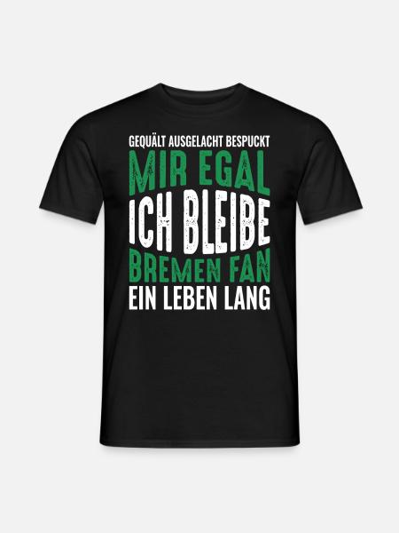 Bremen Fan Fußball Bremen-Fan Geschenkidee - Männer T-Shirt - Schwarz