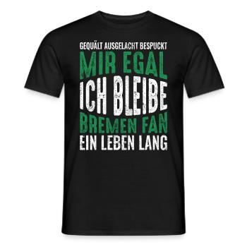 Bremen | Bremen Fan - Männer T-Shirt - Schwarz - Vorne - AI Model Male 178 light (178cm)