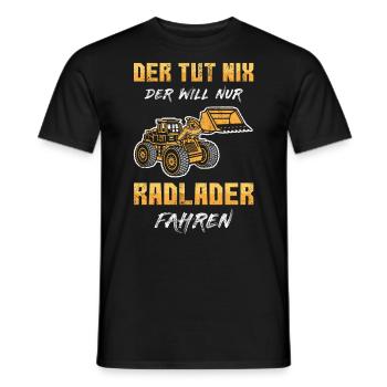 Baustelle Geschenk - Männer T-Shirt - Schwarz - Vorne - AI Model Male 178 light (178cm)