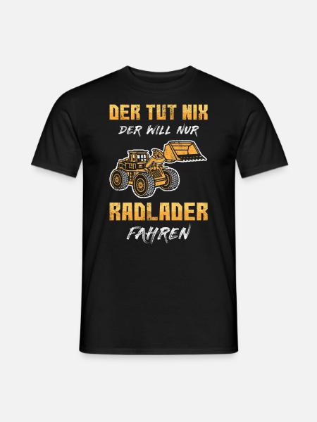 Baustelle Geschenk - Männer T-Shirt - Schwarz