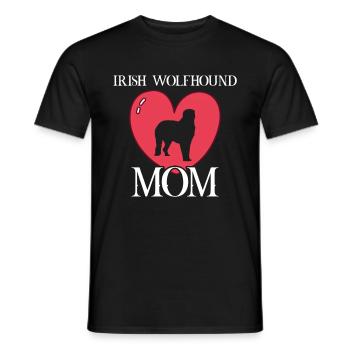 irish wolfhound maman Irish wolfhound - T-shirt homme - noir - Devant - AI Model Male 178 light (178cm)