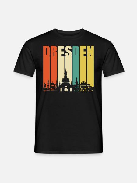 Dresden - Männer T-Shirt - Schwarz