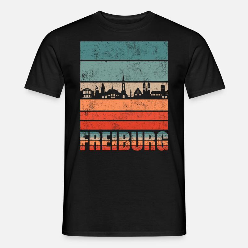 Freiburg - Männer T-Shirt - Schwarz