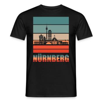 Nürnberg - Männer T-Shirt - Schwarz - Vorne - AI Model Male 178 light (178cm)