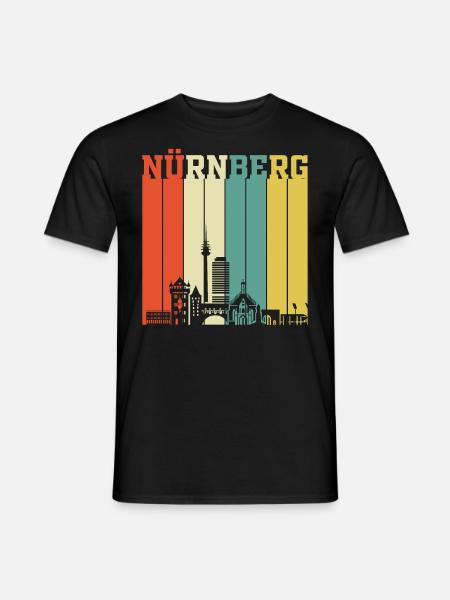 Nürnberg | Nürnberg Retro Vintage - Männer T-Shirt - Schwarz
