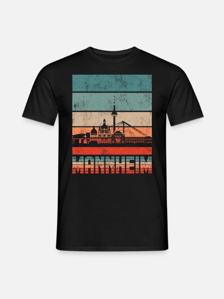 Mannheim - Männer T-Shirt - Schwarz