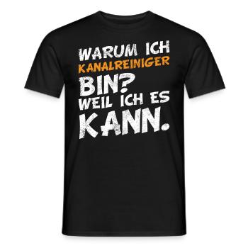 Kanalreiniger Abwasserspezialist lustige Sprüche - Männer T-Shirt - Schwarz - Vorne - AI Model Male 178 light (178cm)
