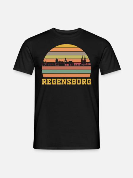 Regensburg - Männer T-Shirt - Schwarz