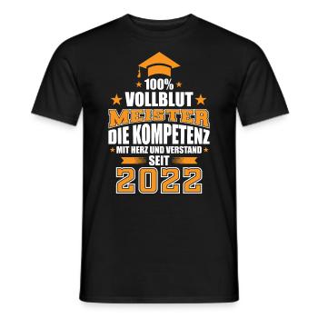 Meister Prüfung Meisterprüfung bestanden Geschenk - Männer T-Shirt - Schwarz - Vorne - AI Model Male 178 light (178cm)