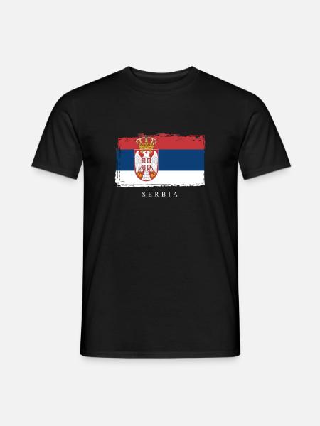 Serbia Serbien - Men's T-Shirt - black