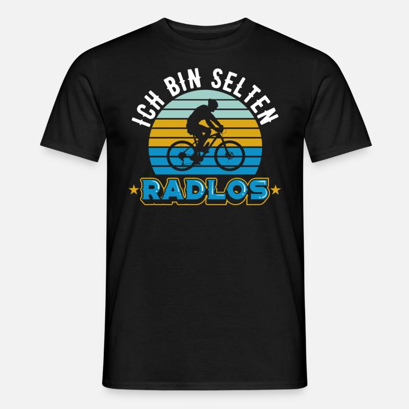 Fahrrad | Ich bin selten Radlos - Männer T-Shirt - Schwarz