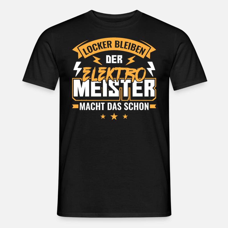 Elektromeister - Männer T-Shirt - Schwarz