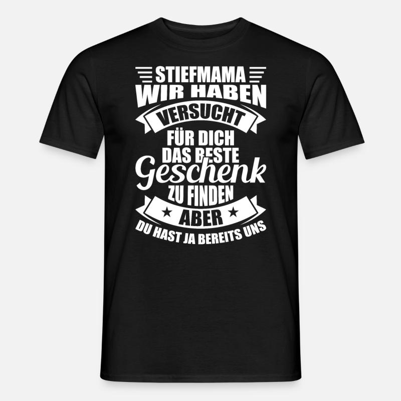 Stiefmutter Geschenk - Männer T-Shirt - Schwarz
