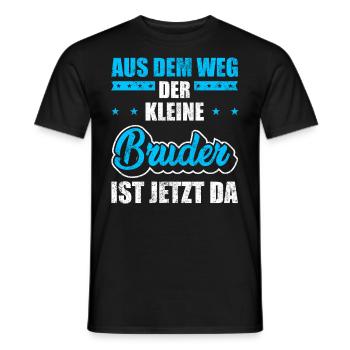 Kleiner Bruder Spruch - Männer T-Shirt - Schwarz - Vorne - AI Model Male 178 light (178cm)
