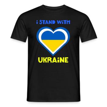 Ukraine, Ukraine, Ukraine, Ukrainisch, Ukrainisch - Männer T-Shirt - Schwarz - Vorne - AI Model Male 178 light (178cm)
