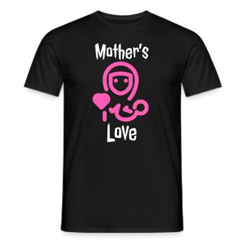 Fête des Mères, Fête des Mères, Fête des Mères - T-shirt homme - noir - Devant - AI Model Male 178 light (178cm)