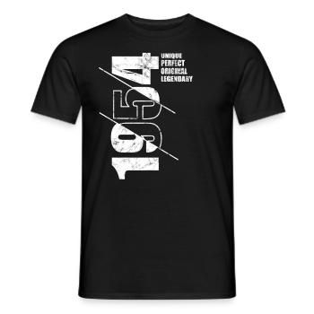 Original légendaire - Né en 1954 Anniversaire - T-shirt homme - noir - Devant - AI Model Male 178 light (178cm)