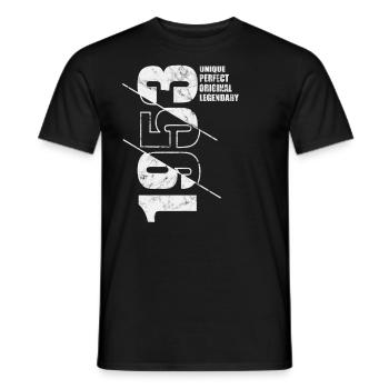 Legendary Original - Born 1953 Birthday - Men's T-Shirt - black - Front - AI Model Male 178 light (178cm)