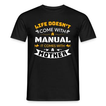Fête des mères, Fête des mères, Fête des mères - T-shirt homme - noir - Devant - AI Model Male 178 light (178cm)