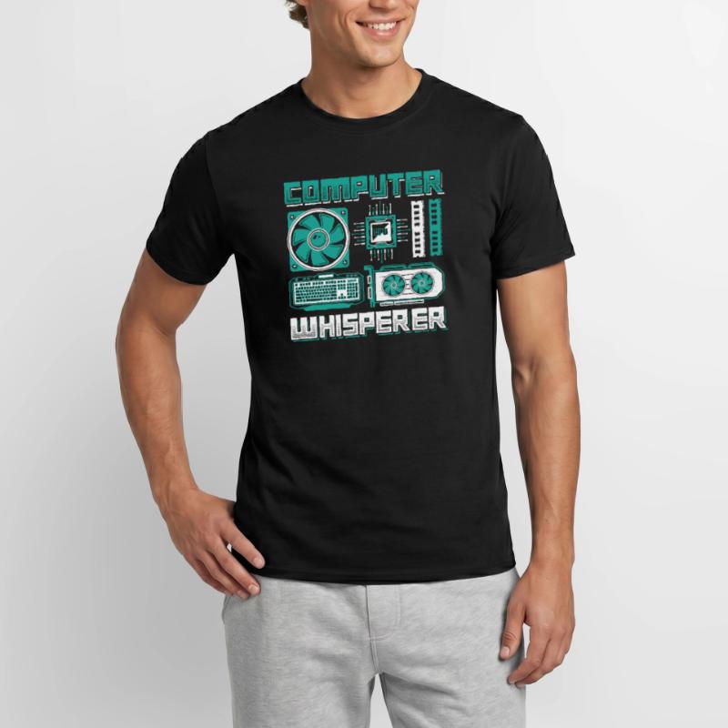 Support informatique Computer Whisperer T-shirt homme