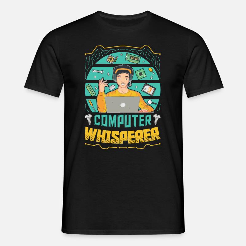 Computer Whisperer IT Support - Men's T-Shirt - black