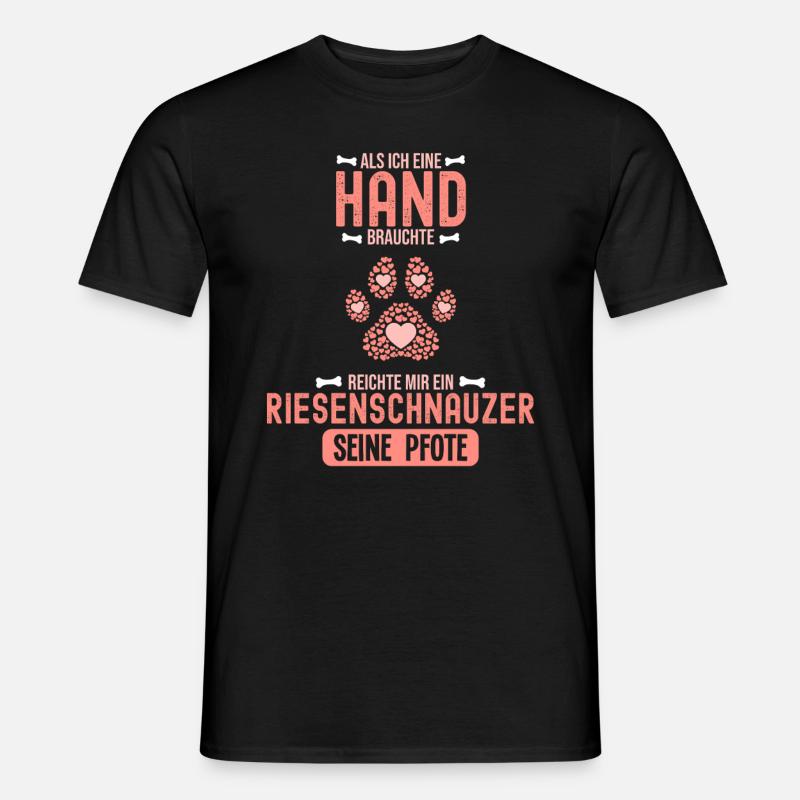 Geschenkidee Riesenschnauzer - Männer T-Shirt - Schwarz