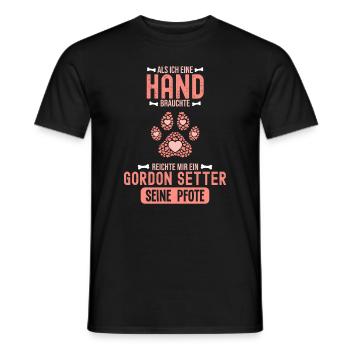 Geschenkidee Gordon Setter - Männer T-Shirt - Schwarz - Vorne - AI Model Male 178 light (178cm)