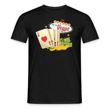 Lustiges Casino Las Vegas Roulette Slot Machine - Männer T-Shirt - Schwarz - Vorne - AI Model Male 178 light (178cm)