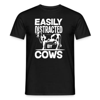 Drôle de vache vache cadeau - T-shirt homme - noir - Devant - AI Model Male 178 light (178cm)