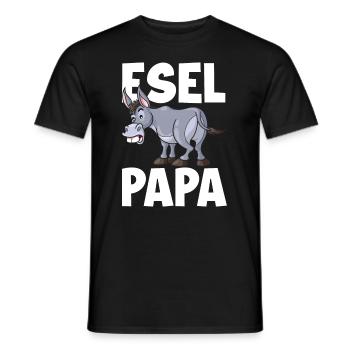 Esel Papa Eselliebhaber Esel Esel - Männer T-Shirt - Schwarz - Vorne - AI Model Male 178 light (178cm)
