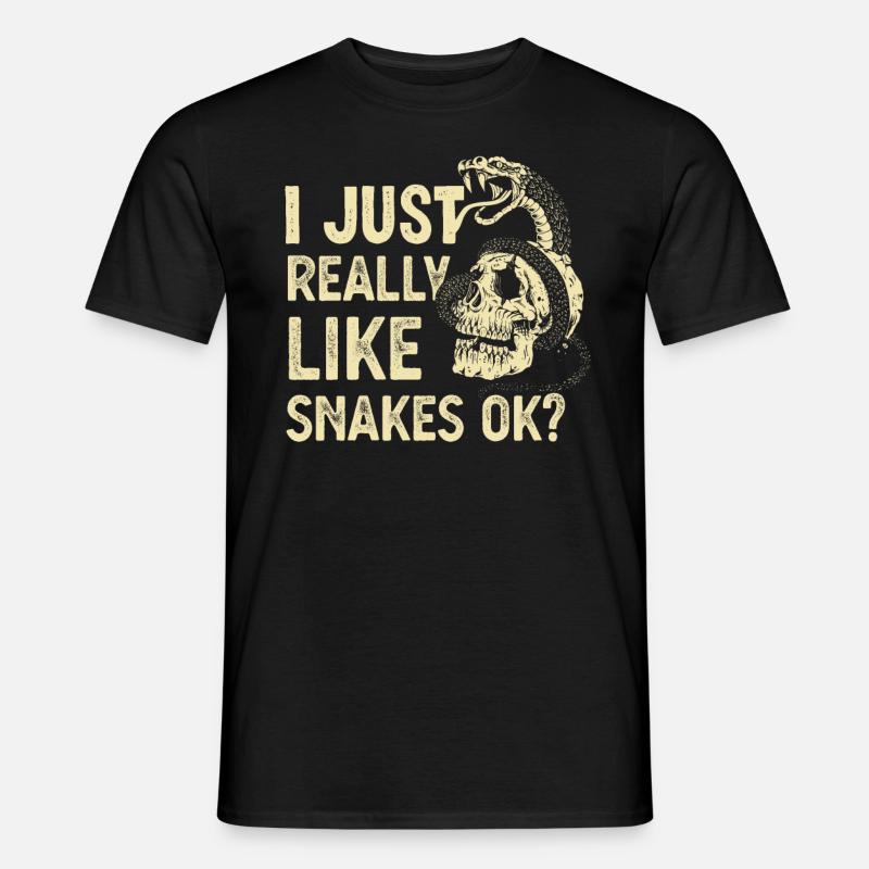 Snake Snake Snake - Men's T-Shirt - black