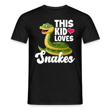 Serpent Serpent Serpent - T-shirt homme - noir - Devant - AI Model Male 178 light (178cm)