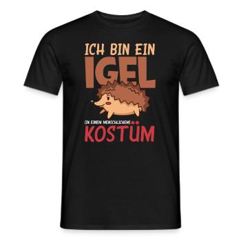 Ich Bin Ein Igel Lustiges Igel Geschenk - Männer T-Shirt - Schwarz - Vorne - AI Model Male 178 light (178cm)
