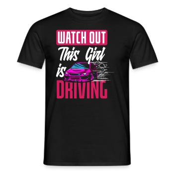 Driver's License Passed Gift - Men's T-Shirt - black - Front - AI Model Male 178 light (178cm)
