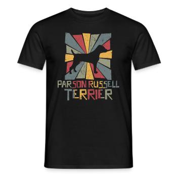 Parson Russell terrier - Men's T-Shirt - black - Front - AI Model Male 178 light (178cm)