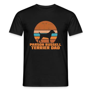 Parson Russell terrier Dad - Men's T-Shirt - black - Front - AI Model Male 178 light (178cm)