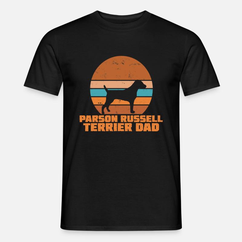 Parson Russell terrier Dad - Männer T-Shirt - Schwarz