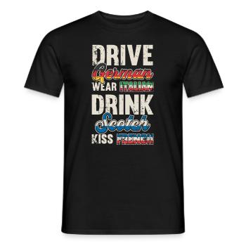Voyage Airport World Tour 2022 - T-shirt homme - noir - Devant - AI Model Male 178 light (178cm)