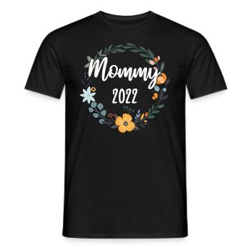 Mom 2022 Pregnant Pregnancy Mom To Be - Men's T-Shirt - black - Front - AI Model Male 178 light (178cm)