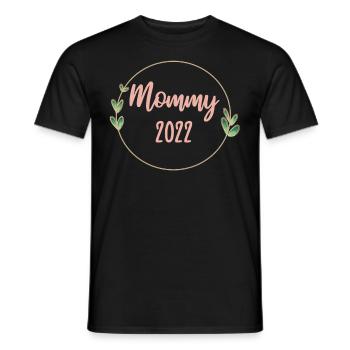 Mom 2022 Pregnant Pregnancy Mom To Be - Men's T-Shirt - black - Front - AI Model Male 178 light (178cm)