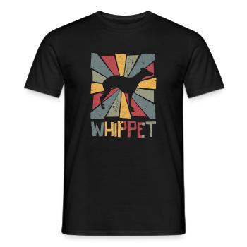 Whippet - Männer T-Shirt - Schwarz - Vorne - AI Model Male 178 light (178cm)