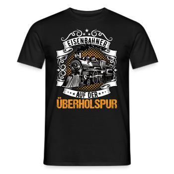 Rentner Eisenbahner Eisenbahn Modelleisenbahn - Männer T-Shirt - Schwarz - Vorne - AI Model Male 178 light (178cm)