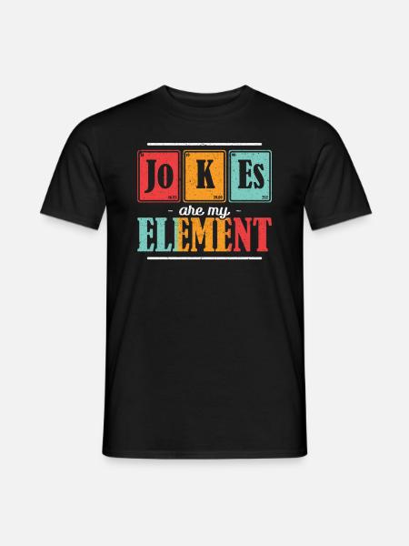Papa JoKEs est mon élément Fête des Pères - T-shirt homme - noir