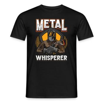 Metal welding machine - Men's T-Shirt - black - Front - AI Model Male 178 light (178cm)